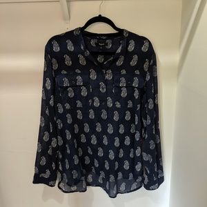 Madewell Long-Sleeve Popover shirt